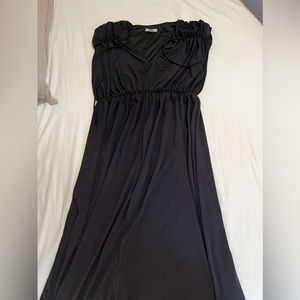 H&M Long Black Flowy Dress